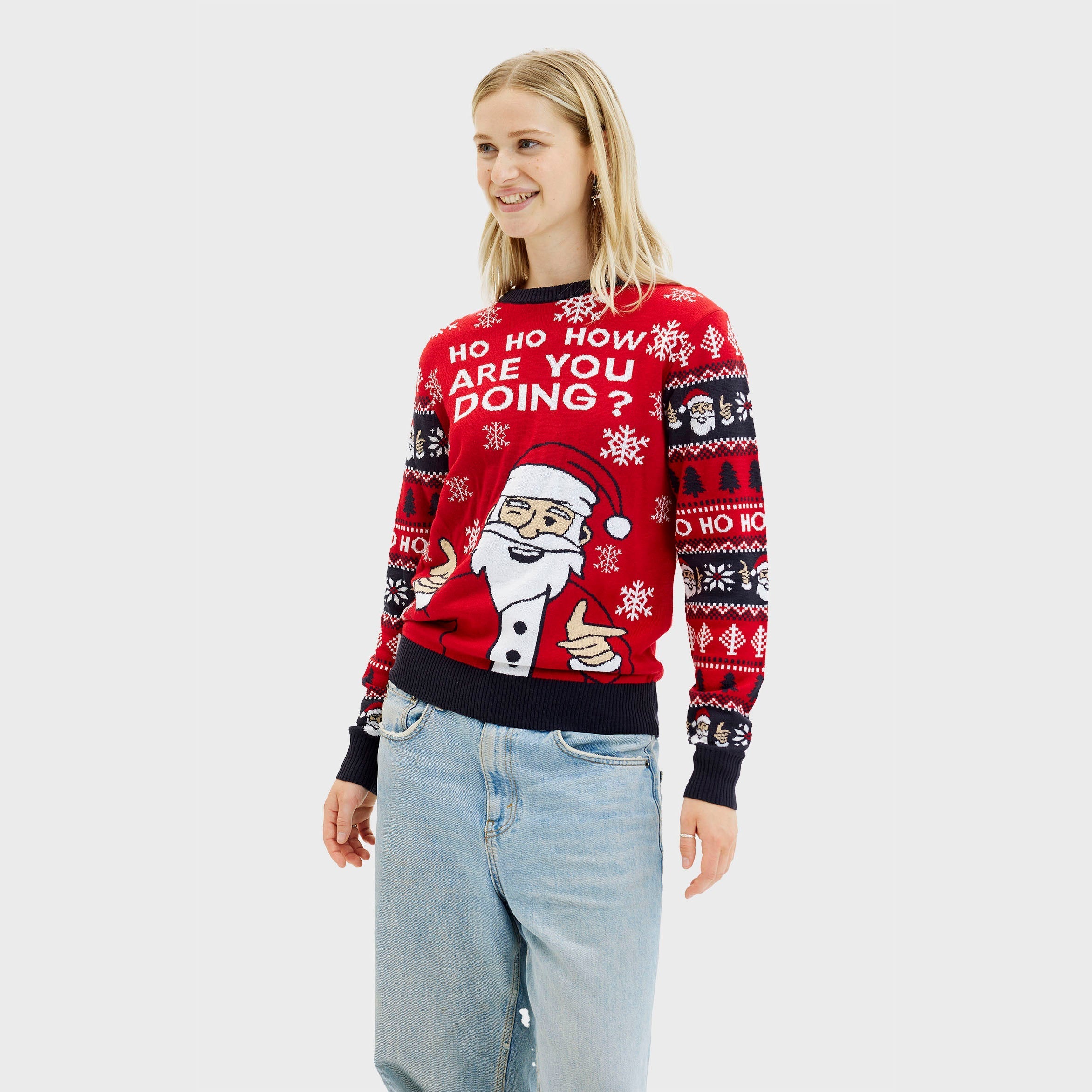 Ho ho how you doin' Weihnachtspullover - Damen